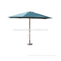350cm Round Double pulley open Wooden umbrella